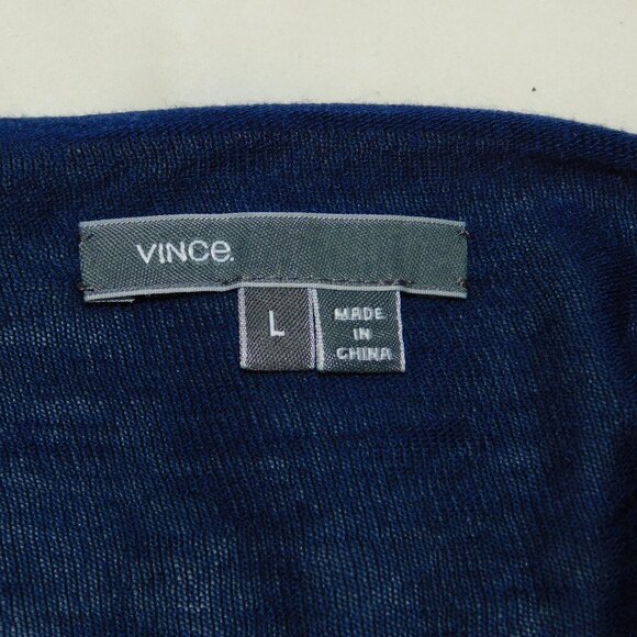Vince Blue Long Sleeve Winter Sweater Size Large - Picture 6 of 7